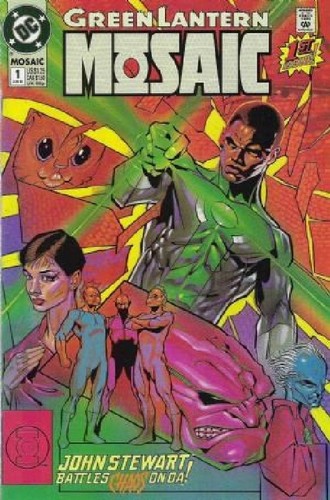 Green lantern mosaic - green,