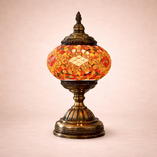 Moroccan mosaic glass table - moroccan,