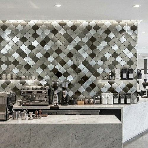 Grey arabesco mosaic tile - arabesco,