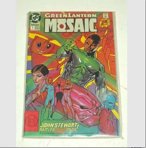 Green lantern mosaic 6 dc - green,