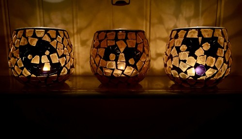 Set mosaic stained glass - set,