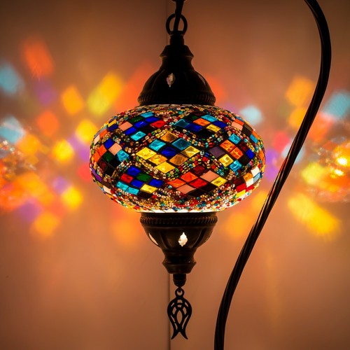 Turkish mosaic lamp - turkish, night