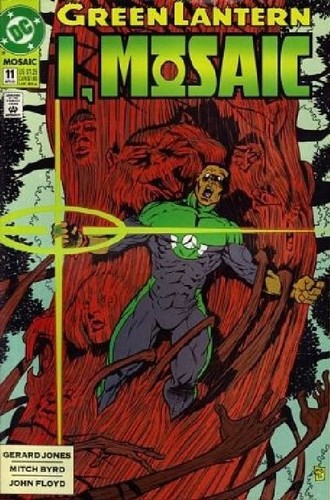 Green lantern mosaic - mosaic, 1)