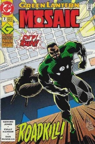 Green lantern mosaic - green,