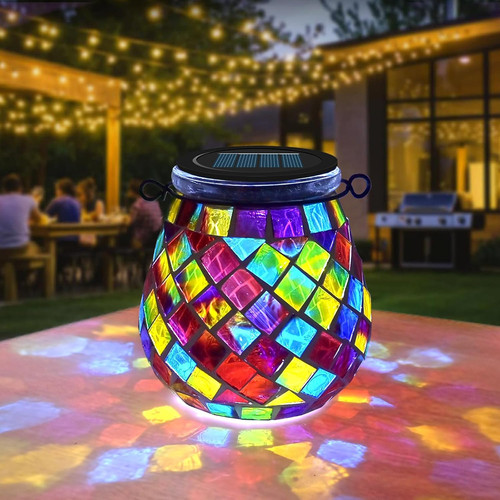 1pcs oval solar mosaic - 1pcs,