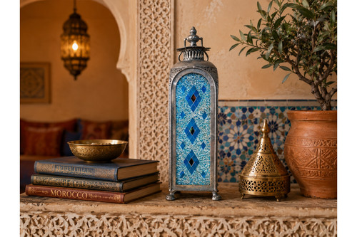 Blue mosaic moroccan - blue,